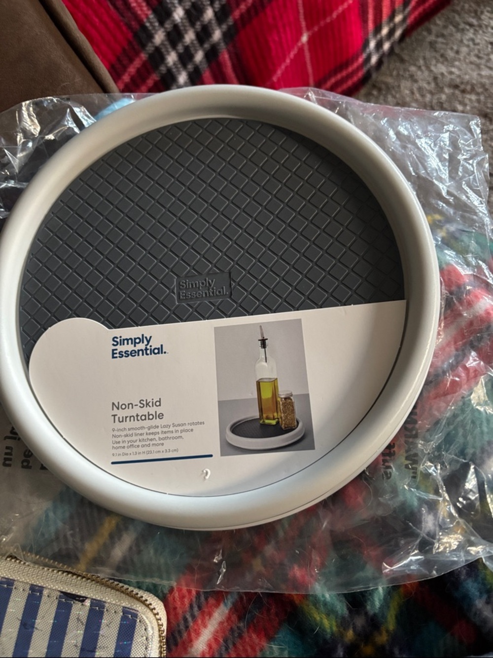 IKEA Simply Essential Gray Non-Skid Turntable
